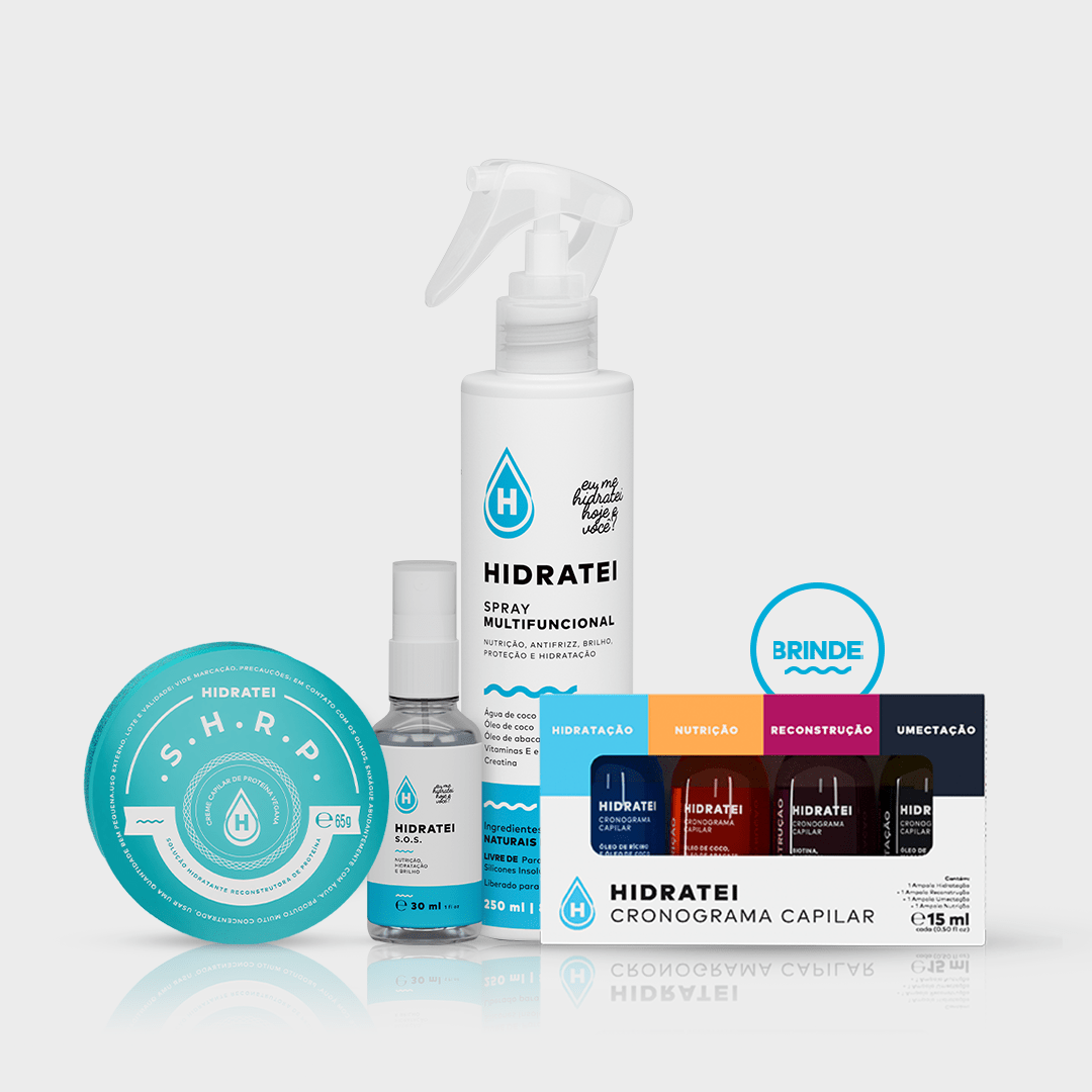 Kit Leave-in + SOS + SHRP (Ganhe Cronograma Capilar) Edição Limitada