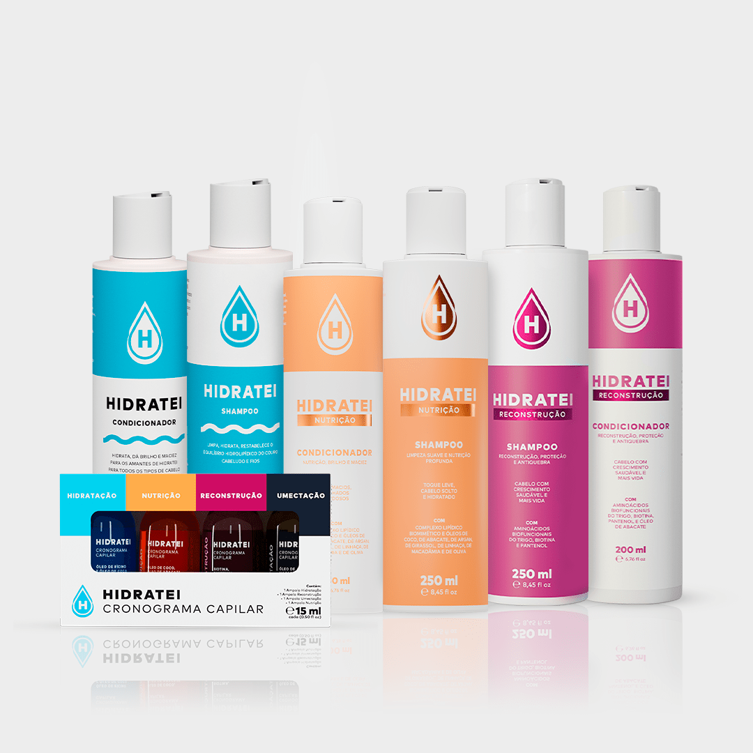 Kit Rotina Completa e Ganhe Cronograma Capilar